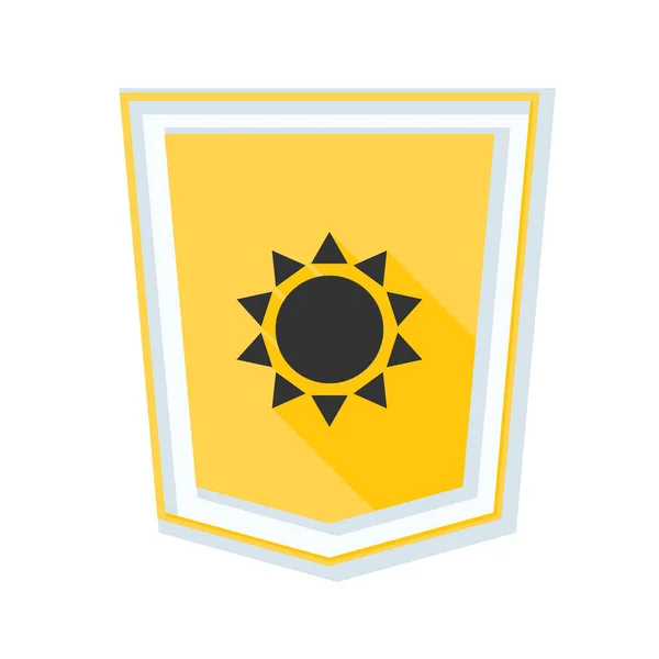 Сонячний ультрафіолетовий захисний щит — стоковий вектор