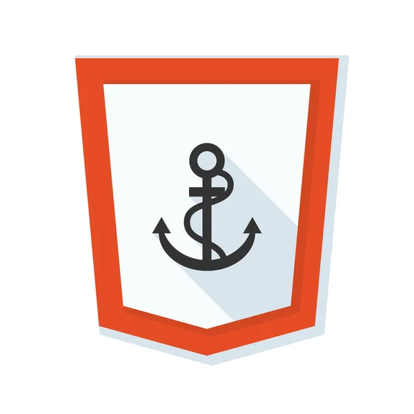 Anchor Shield icon — Stock Vector