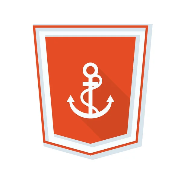 Anchor Shield icon — Stock Vector