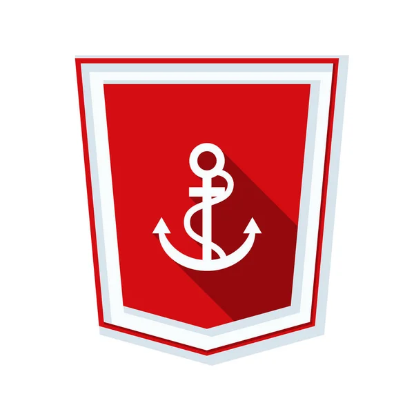 Anchor Shield icon — Stock Vector