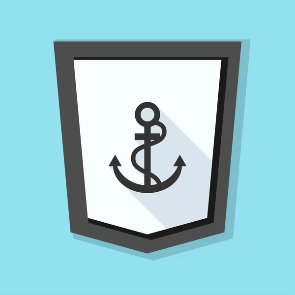 Anchor Shield icon — Stock Vector