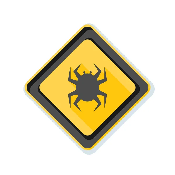 Computer virus sign icon — Stock Vector