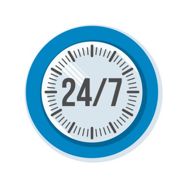 24/7 saati düğmesini