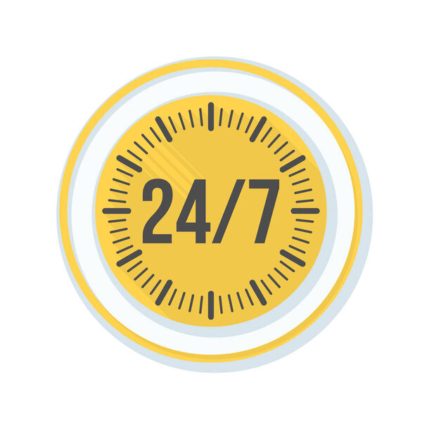 24 / 7 Clock button
