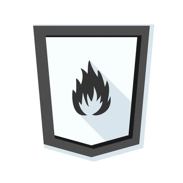 Firewall shield sign — Stock Vector