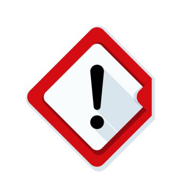 ünlem tehlike etiket işareti