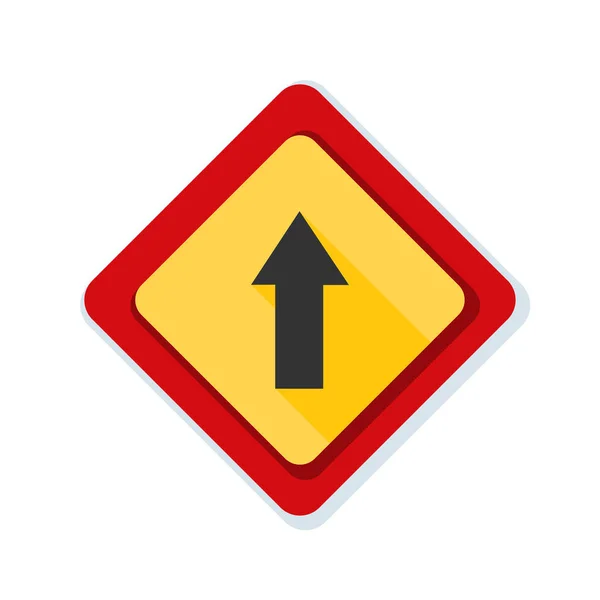 前方道路标志牌上写图标 — 图库矢量图片