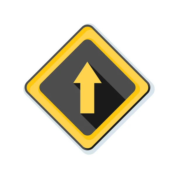 Ahead roadsign icon — Stock Vector