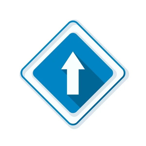 Napřed roadsign ikona — Stockový vektor
