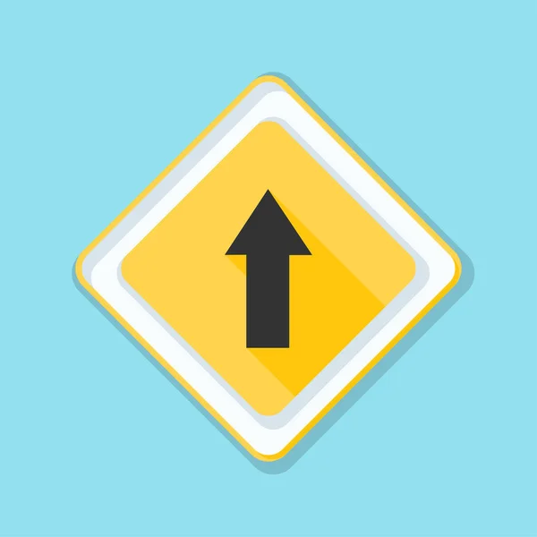 Ahead roadsign icon — Stock Vector