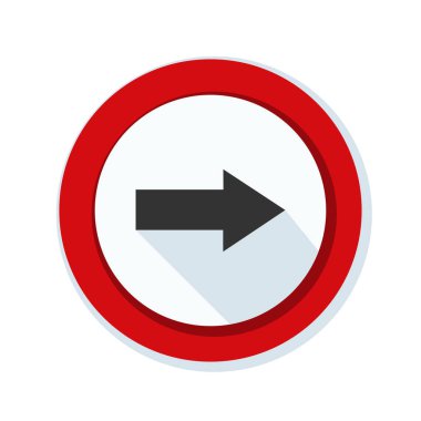 doğru yönde mesaj simgesi