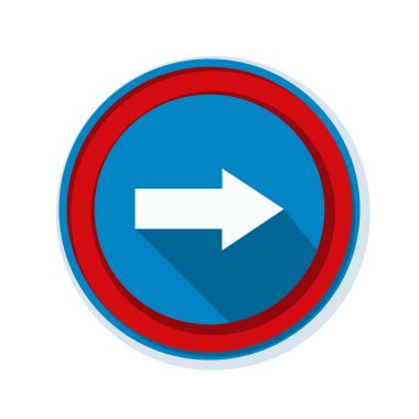 doğru yönde mesaj simgesi