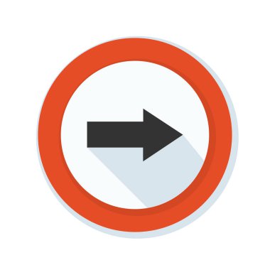 doğru yönde mesaj simgesi