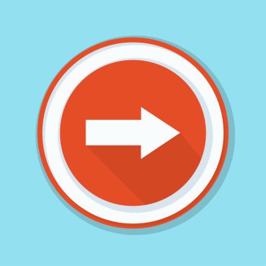 doğru yönde mesaj simgesi