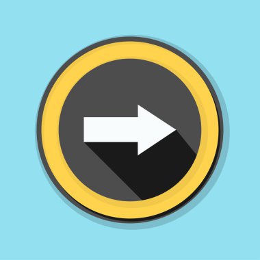 doğru yönde mesaj simgesi