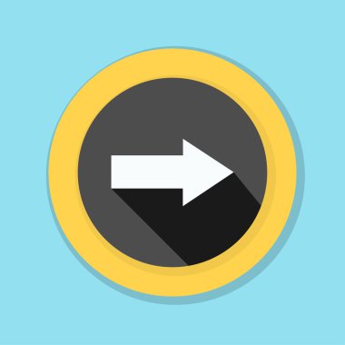 doğru yönde mesaj simgesi