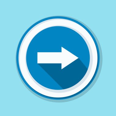 doğru yönde mesaj simgesi