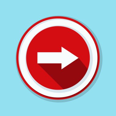 doğru yönde mesaj simgesi