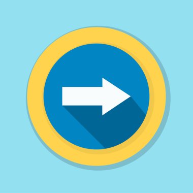 doğru yönde mesaj simgesi