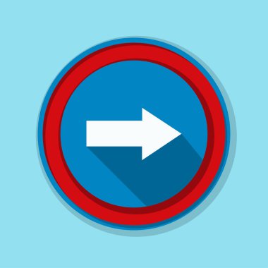 doğru yönde mesaj simgesi