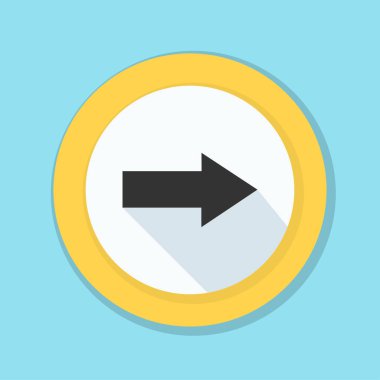 doğru yönde mesaj simgesi