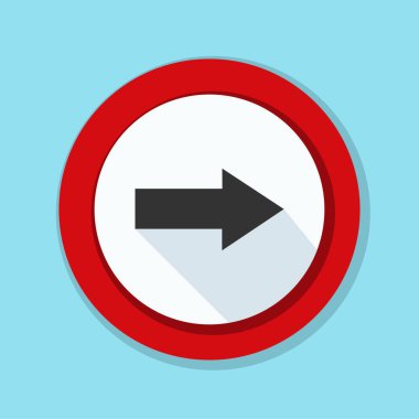 doğru yönde mesaj simgesi