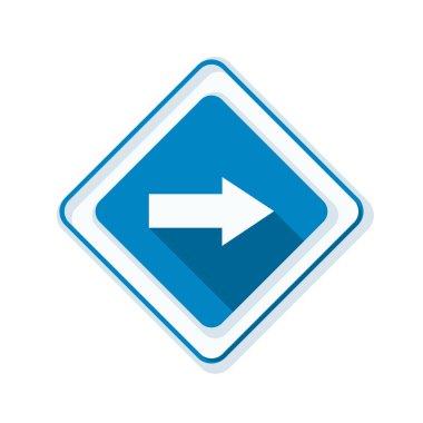 doğru yönde mesaj simgesi