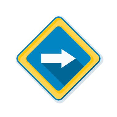 doğru yönde mesaj simgesi