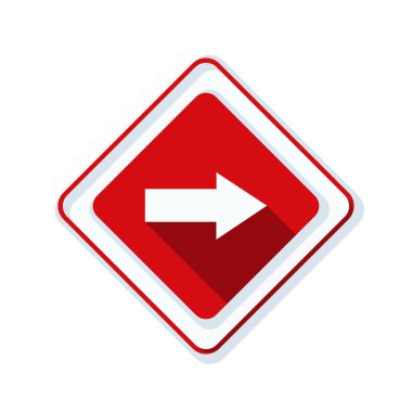 doğru yönde mesaj simgesi