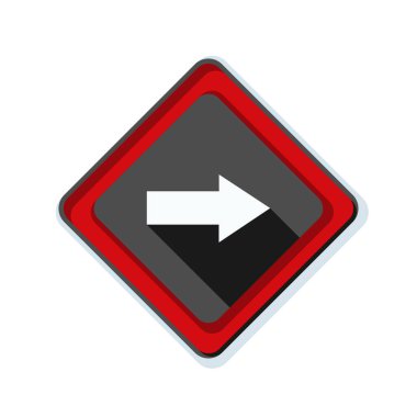 doğru yönde mesaj simgesi