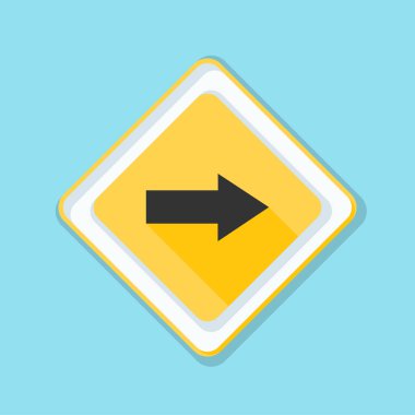 doğru yönde mesaj simgesi