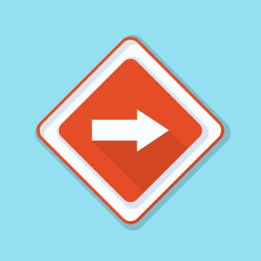 doğru yönde mesaj simgesi