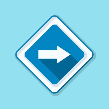 doğru yönde mesaj simgesi