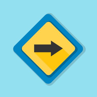 doğru yönde mesaj simgesi