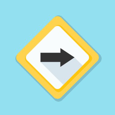 doğru yönde mesaj simgesi