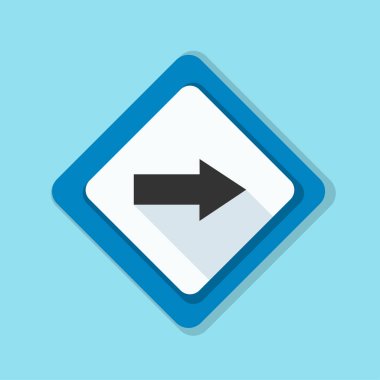 doğru yönde mesaj simgesi