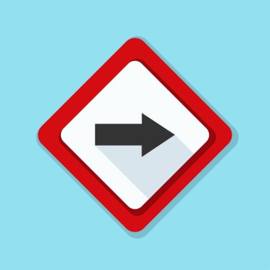 doğru yönde mesaj simgesi