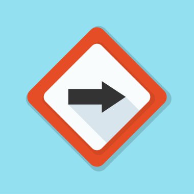 doğru yönde mesaj simgesi