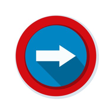 doğru yönde mesaj simgesi