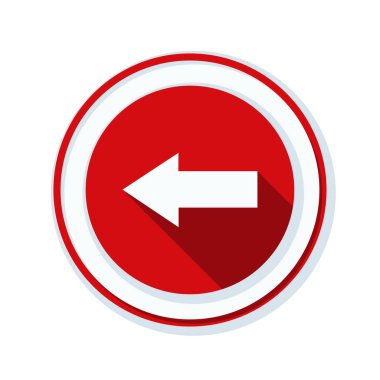 sol yön mesaj simgesi