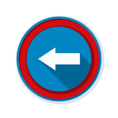 sol yön mesaj simgesi