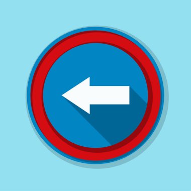 sol yön mesaj simgesi