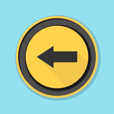 sol yön mesaj simgesi