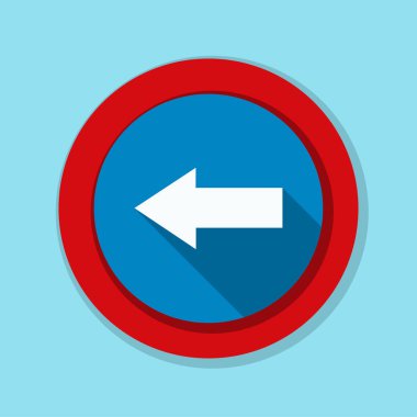 sol yön mesaj simgesi