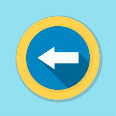 sol yön mesaj simgesi