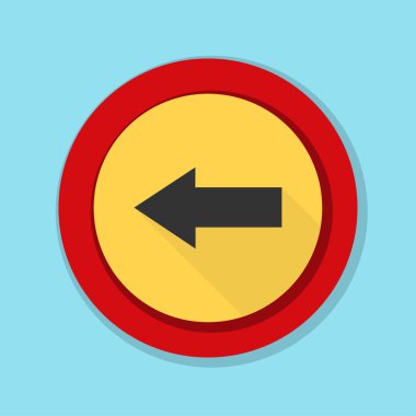 sol yön mesaj simgesi