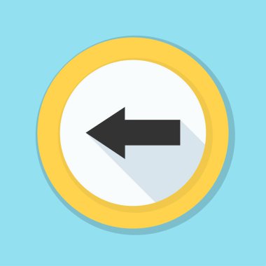 sol yön mesaj simgesi