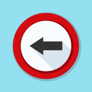 sol yön mesaj simgesi