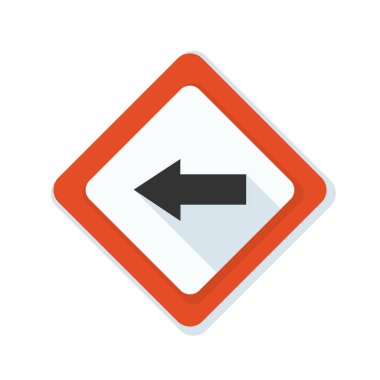 sol yön mesaj simgesi