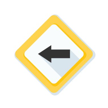 sol yön mesaj simgesi